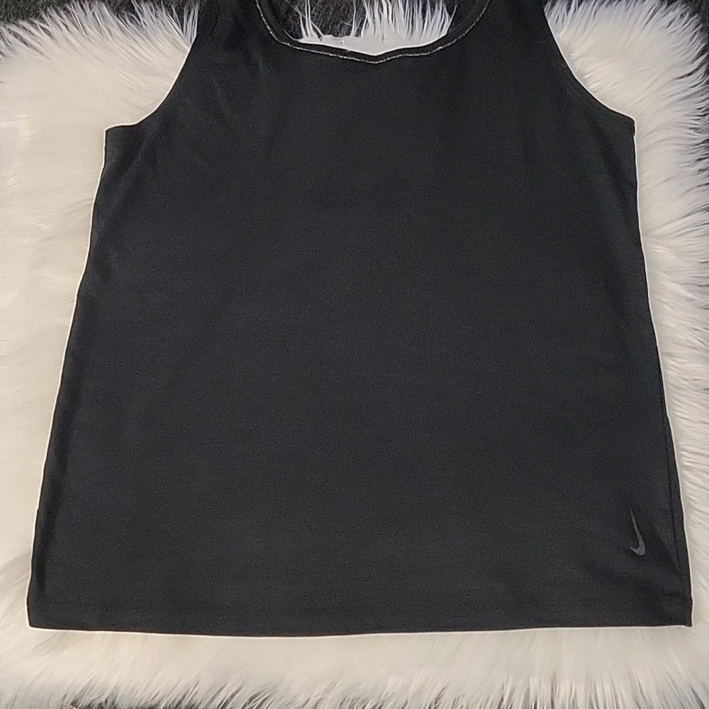 NIKE Yoga Dri-FIT Lurex Tank In Black - Picture 4 of 8